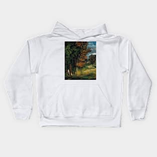 Paysage by Paul Cezanne Kids Hoodie